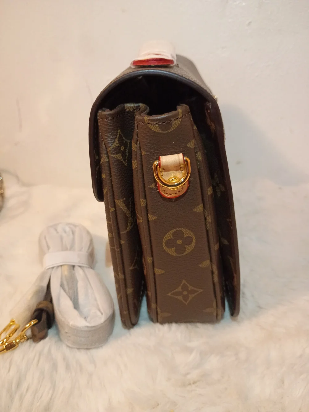 Louis Vuitton Monogram Canvas Satchel with Gold Hardware - Picture 3 of 7